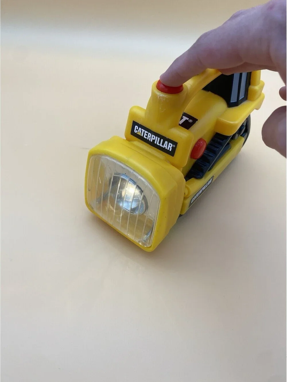 Caterpillar Construction Kids Yellow Bulldozer Flashlight Toy - 2009 CAT
